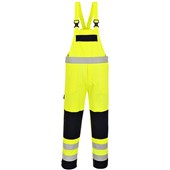 Portwest FR63 Yellow/Navy Bizflame Multi Norm Flame Resistant Anti Static Arc Hi Vis Bib & Brace