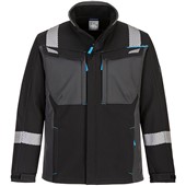 Portwest FR704 WX3 Stretch Black Modaflame Inherent Flame Resistant Anti Static Arc Softshell Jacket 280g (3L)