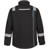 Portwest FR704 WX3 Stretch Black Modaflame Inherent Flame Resistant Anti Static Arc Softshell Jacket 280g (3L)