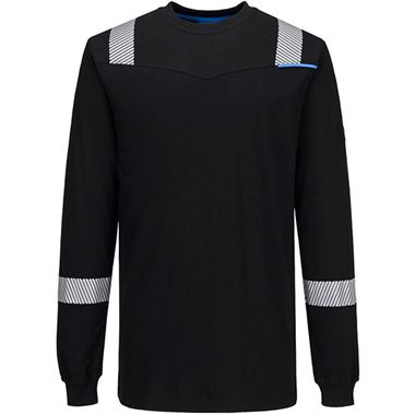 Portwest WX3 Modaflame Knit FR751 Inherent Flame Retardant Anti Static Arc Flash Long Sleeve T-Shirt 200g