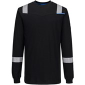 Portwest WX3 Modaflame Knit FR751 Inherent Flame Retardant Anti Static Arc Flash Long Sleeve T-Shirt 200g
