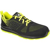 Portwest FT25 Steelite Aire Lightweight Breathable Safety Trainer S1P SRC - Black Green