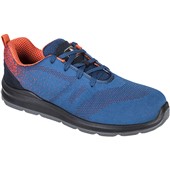 Portwest FT25 Steelite Aire Lightweight Breathable Safety Trainer S1P SRC - Blue Orange