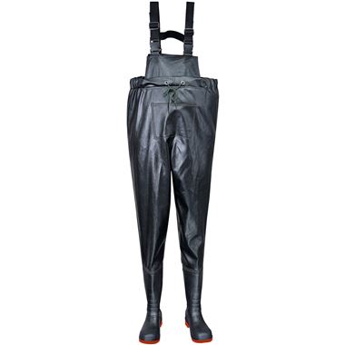 Portwest FW74 Black Safety Chest Wader S5 FO SR