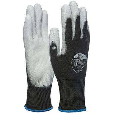 Polyco Matrix Shield GH100 PU Palm Coated Grip Gloves - 13g