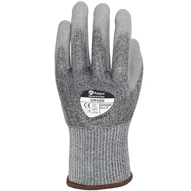 Polyco Shield GH500 Cut E Cut Resistant Glove with PU Palm Coating - 13g