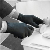 Polyco Bodyguards GL100 Finite Black Nitrile Powder Free Disposable Gloves AQL1.5 (Box 100)