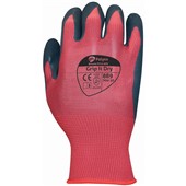 Polyco Grip It Dry Work Gloves 889 with Sponge Latex Coating - 13g