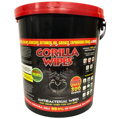 Gorilla Wipes (Tub of 300 Wipes) GW1012