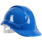 BlackRock Safety Helmet Hard Hat - Vented Slip Ratchet Standard Peak