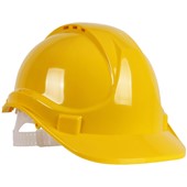 BlackRock Safety Helmet Hard Hat - Vented Slip Ratchet Standard Peak