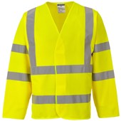 Portwest C473 Yellow Long Sleeve Hi Vis Vest