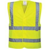 Portwest C470 Yellow Adjustable Hi Vis Vest