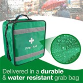 BS8599-1 Compliant First Aid Kit in Grab Bag