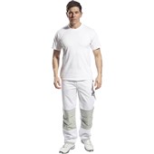 Portwest KS54 White Polycotton Painters Pro Trousers 245g