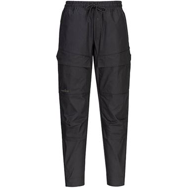 Portwest KX345 KX3 Black Ripstop Stretch Slim Fit Drawstring Combat Work Trousers 230g