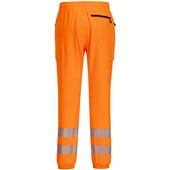 Portwest KX346 KX3 Orange Slim Fit Stretch Hi Vis Flexi Jogging Bottoms