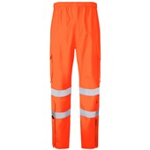 Leo Workwear Appledore Orange LTEC 3K Waterproof Hi Vis Trouser