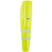 Leo Workwear Instow Yellow LTEC 15K Waterproof Breathable Hi Vis Cargo Trouser