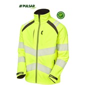 Pulsar Life LFE915 Yellow GRS Recycled Hi Vis Softshell Jacket