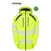 Pulsar Life LFE918 Yellow GRS Recycled Insulated Waterproof Hi Vis Jacket