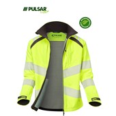 Pulsar Life LFE965 Yellow Women's GRS Recycled Hi Vis Softshell Jacket