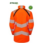 Pulsar Life LFE966 Rail Orange Women's GRS Recycled Hi Vis Softshell Jacket