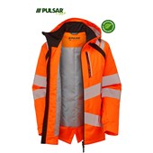 Pulsar Life LFE969 Rail Orange Women's GRS Recycled Insulated Waterproof Hi Vis Jacket