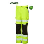 Pulsar Life LFE971 Yellow Ladies GRS Recycled 4 Way Stretch Hi Vis Combat Trouser
