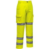 Portwest LW71 Yellow Polycotton Womens Hi Vis Trousers