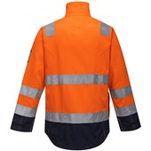 Portwest MV35 Orange/Navy Modaflame HVO Multi Inherent Flame Resistant Anti Static Arc Hi Vis Jacket