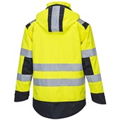 Portwest MV70 Yellow/Navy Modaflame Rain Waterproof Inherent Flame Resistant Anti Static Arc Hi Vis Jacket