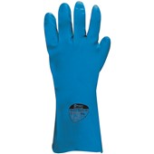 Polyco Nitri-Tech III Lite 94 Blue Flock Lined Nitrile Chemical Resistant Gauntlet Gloves 33cm