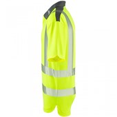 Leo Workwear Trimstone Yellow EcoViz Coolmax Performance+ Hi Vis Polo Shirt
