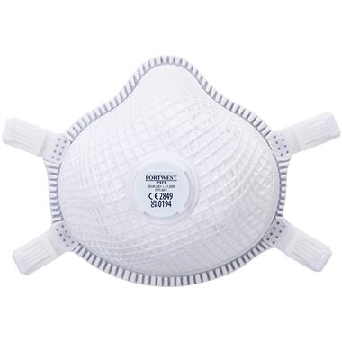 Portwest P371 Ergonet FFP3D Valved Moulded Disposable Masks (Pack 5)