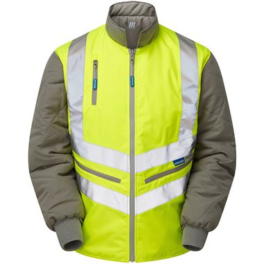 Pulsar P422-R Yellow GRS Recycled Sleeved Hi Vis Bodywarmer