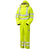 Pulsar P522-R Yellow GRS Recycled Foul Weather Hi Vis Waterproof Coverall