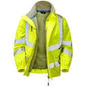Pulsar P533 Yellow Mesh Lined Waterproof Hi Vis Bomber Jacket