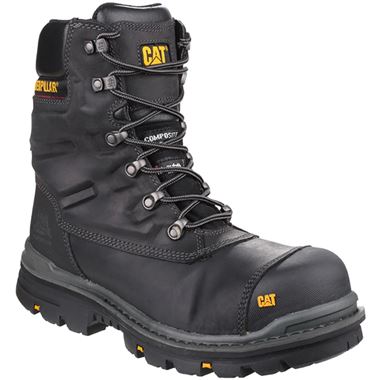 Caterpillar Premier Waterproof Wide Fit Side Zip Safety Boot S3 WR HRO SRC