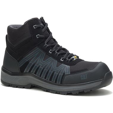 Caterpillar Charge Black Metal Free Composite Water Resistant Safety Hiker Boot S3 HRO SRC ESD