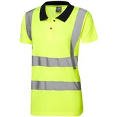 Leo Workwear Lana Yellow EcoViz Comfort Women's Hi Vis Polo Shirt