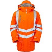 Pulsar PR502 Rail Orange Padded Waterproof Hi Vis Storm Jacket