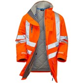 Pulsar PR502 Rail Orange Padded Waterproof Hi Vis Storm Jacket