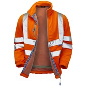 Pulsar PR508-R Rail Orange GRS Recycled Hi Vis Polar Fleece Jacket