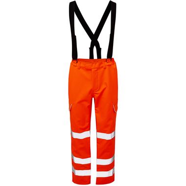 Pulsar Protect PRARC10 ARC Flash & Flame Retardant Rail Orange Hi Vis Waterproof Salopette