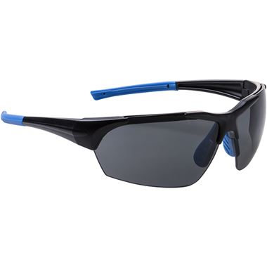 Portwest PS18 Smoke Wrap Around Polar Star Safety Glasses - Anti Scratch