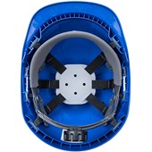 Portwest PS54 Endurance Safety Helmet with Chin Strap - Electrical Insulated Non Vented Wheel Ratchet Short Peak