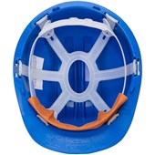 Portwest PS61 Lightweight Work Safety Helmet - Unvented Slip Ratchet Regular Peak