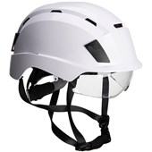 Portwest PS80 Dual Certification Safety Helmet with Integrated Visor - Vented - Wheel Ratchet