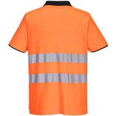 Portwest PW212 PW2 Orange/Black Polycotton Hi Vis Polo Shirt